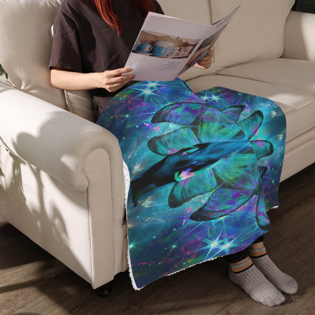 Katerina's Now & Forever Metamorphosis Meditations Sherpa Fleece Blanket 30" x 40" | Ships from USA