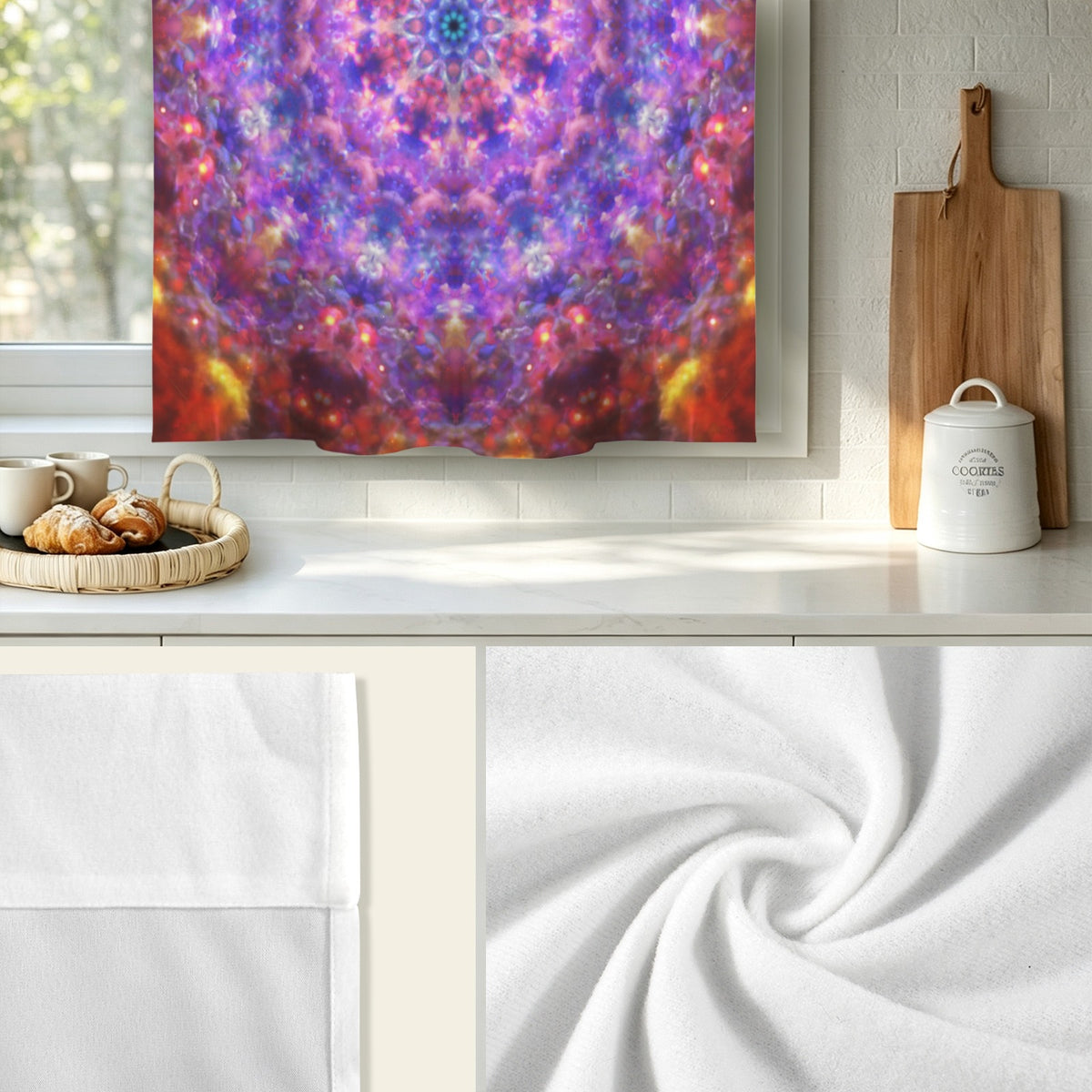 Katerina's Tears Desires Window Curtain 52" x 63" ( 1 Piece ) | Ships from USA