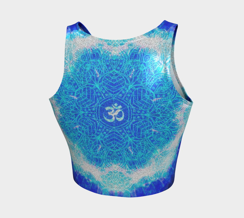 Amen Jin's Blue Sun Om Meditations Athletic Crop Top