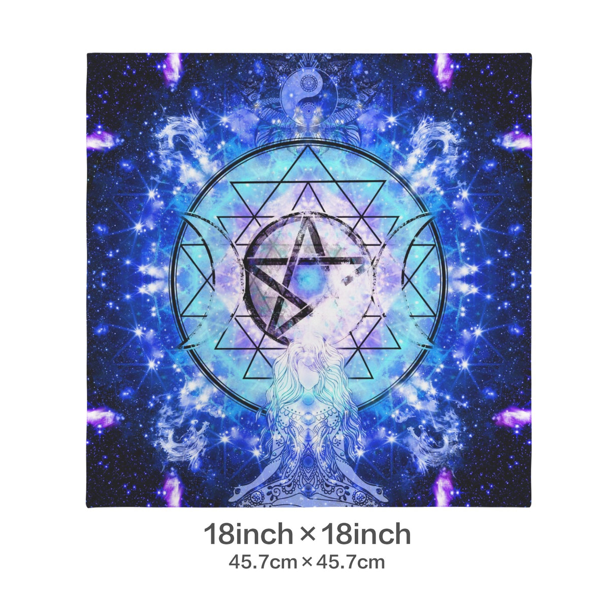Amen Jin's Katerina's Eros & Psyche Magical Awakening Meditations Custom Pillow Cases 18" x 18" (2-Pack) | Ships from USA