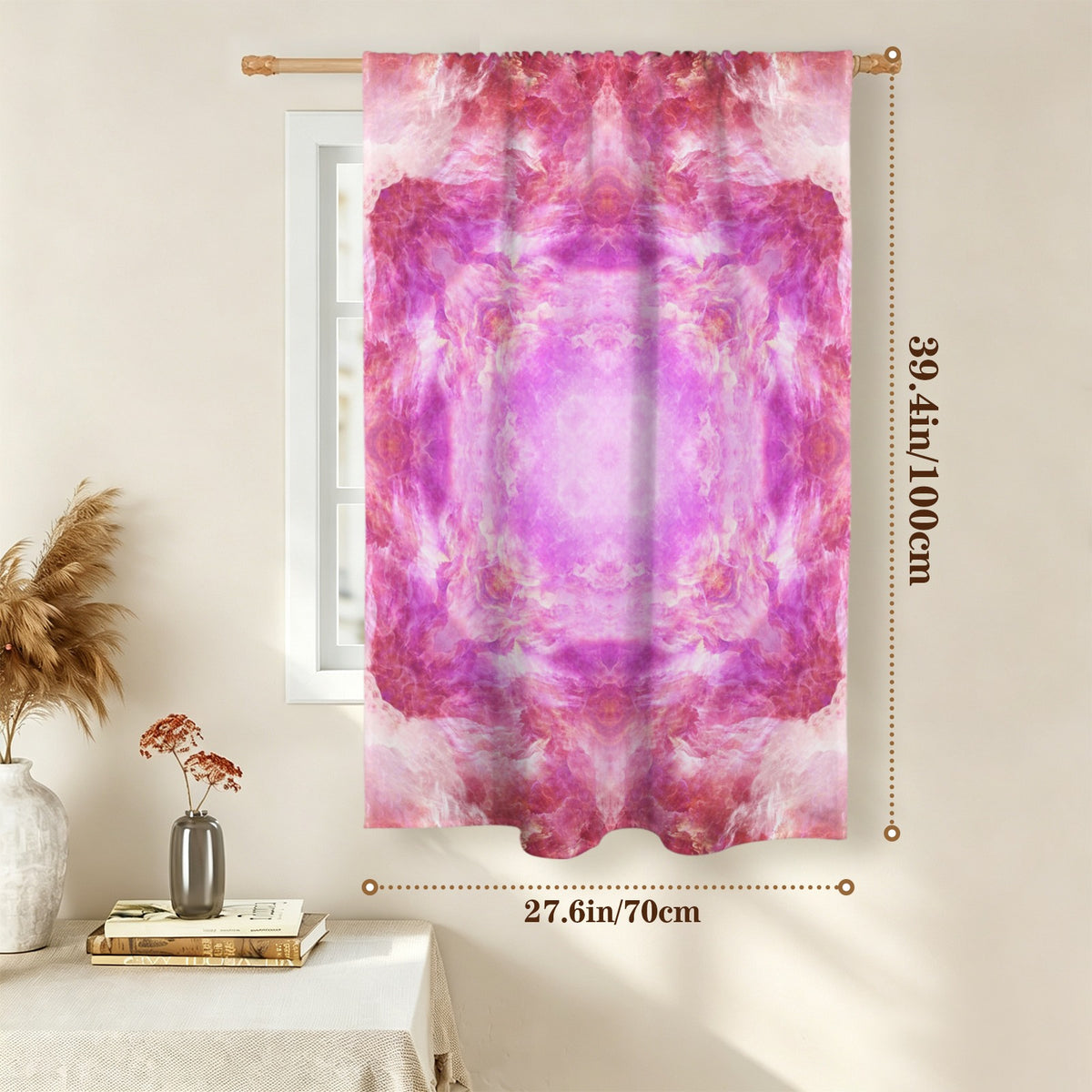 Katerina's Unconditional Desires Window Curtain 27.6" x 39.4" ( 1 Piece ) | Ships from USA