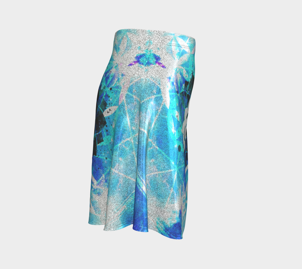 Amen Jin's Mandala of Dragon Fire Desires Fairy Om Meditations Flared Skirt