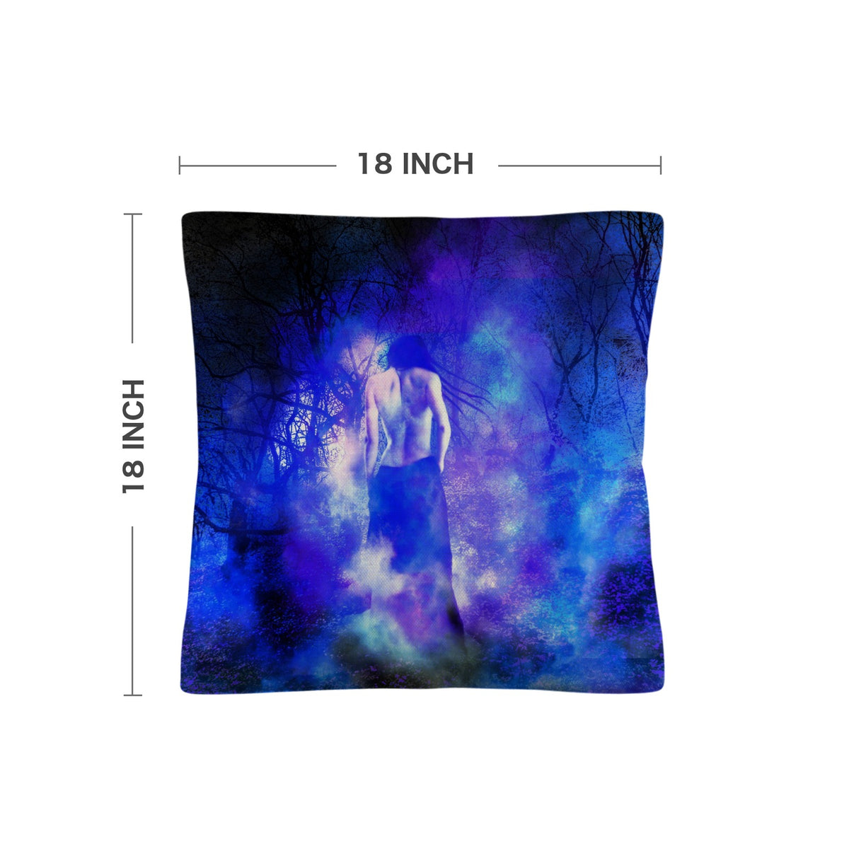 Katerina's Transylvanian Samhain Night Dreams Linen Throw Pillow 18" x 18" ( 1 Piece ) | Ships from USA
