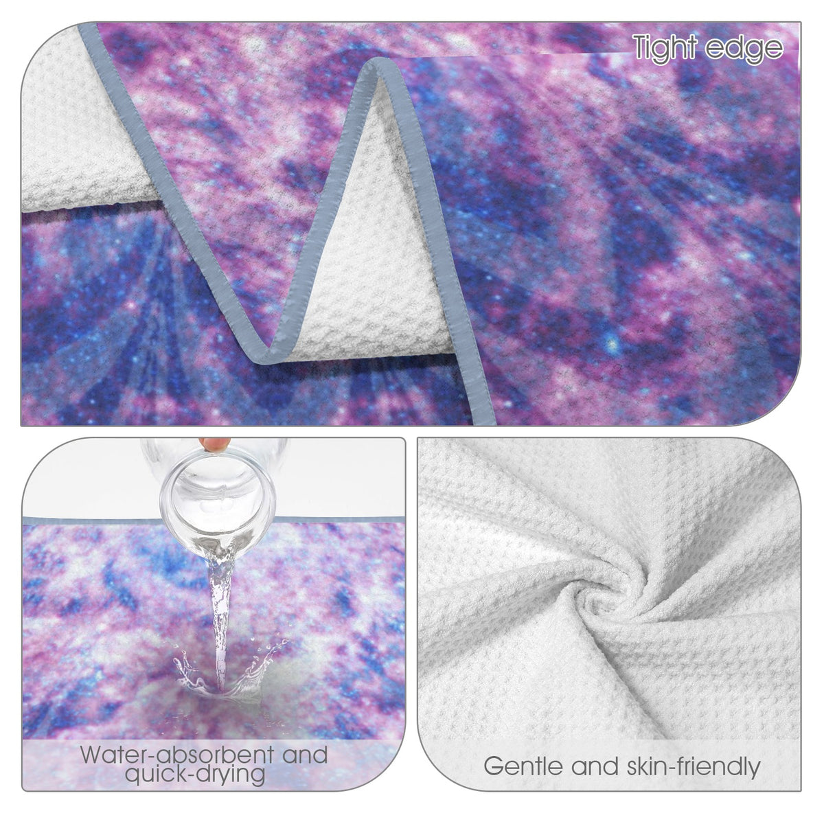 Katerina's Through Time & Space Desires Waffle Weave Bath Towel 29" x 58" | Ships from USA