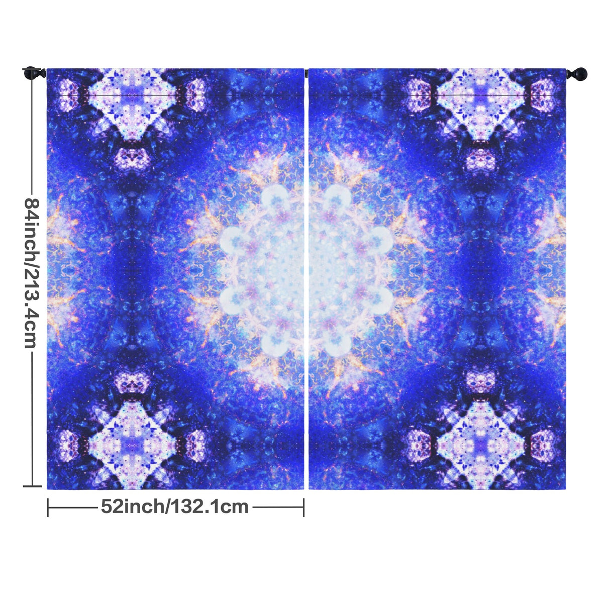 Amen Jin's Katerina's Afterall Desires Floor-To-Ceiling Curtain 52x84inch | Ships from USA
