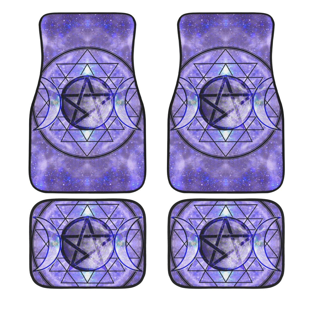 Katerina's Triple Goddess Magickal Desires 4-Piece Car Floor Mats （Customized Separately）| Ships from USA