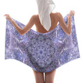 Katerina's Lilac Star Desires Waffle Weave Bath Towel 29" x 58" | Ships from USA