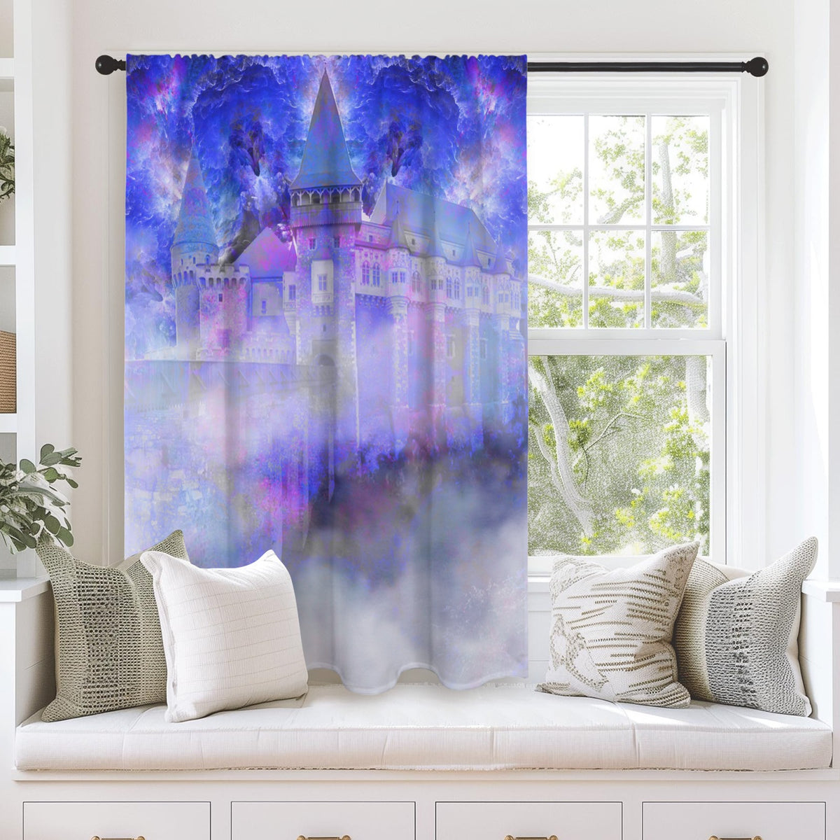 Katerina's I Will Come Again Translyvanian Desires Window Curtain 52" x 63" ( 1 Piece ) | Ships from USA