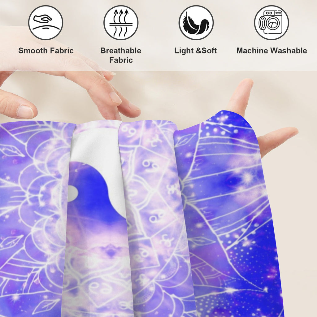Katerina's Psyche Yin Yang Meditations Twin Bedding Set (Fitted Sheet + Pillowcases) | Ships from USA