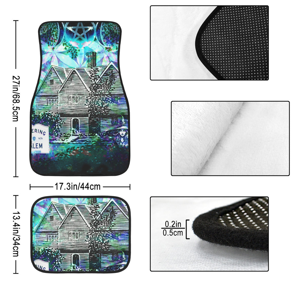 Katerina's Now and Forever Salem Witch Meditations 4-Piece Car Floor Mats （Customized Separately）| Ships from USA