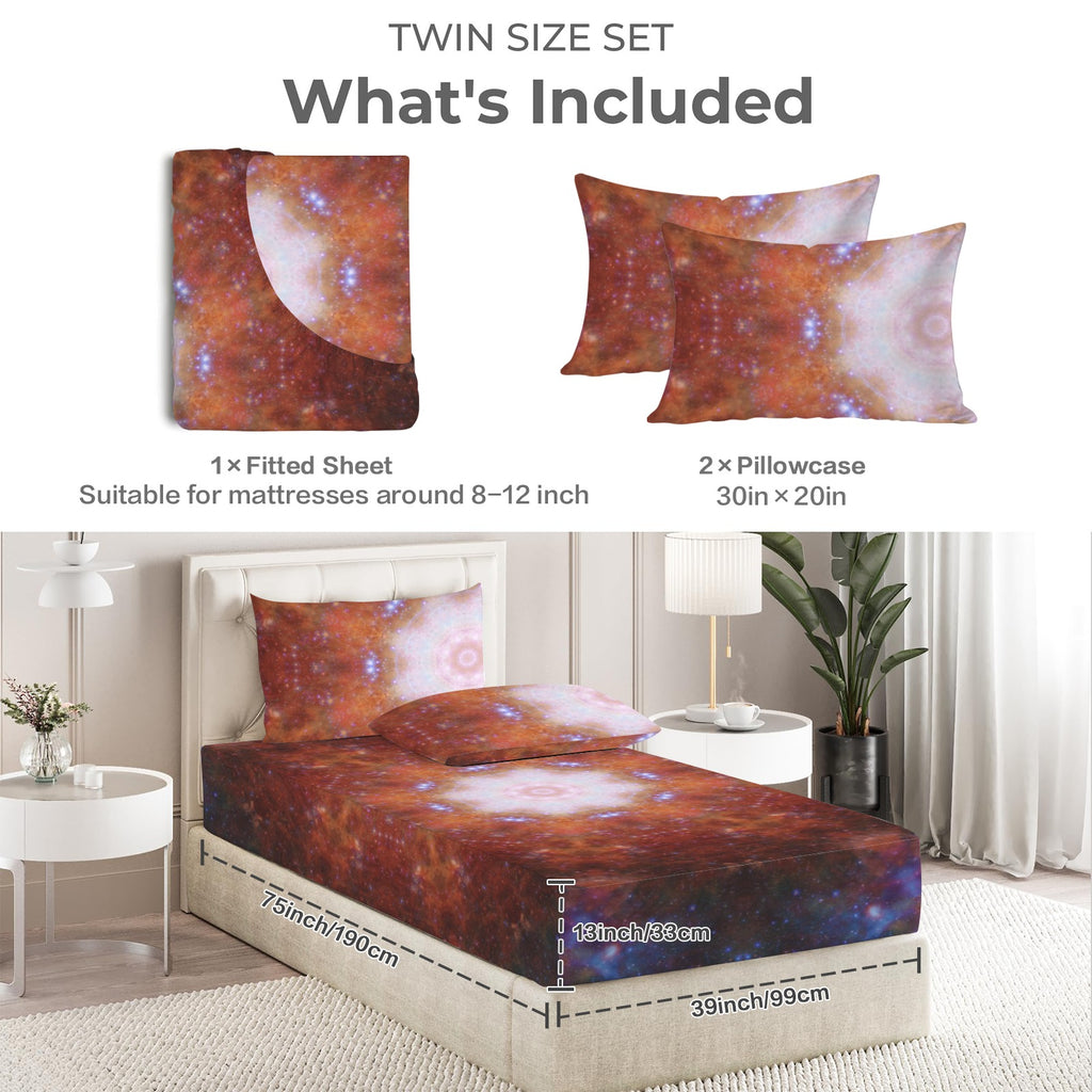 Katerina's Foreverlast Desires Twin Bedding Set (Fitted Sheet + Pillowcases) | Ships from USA
