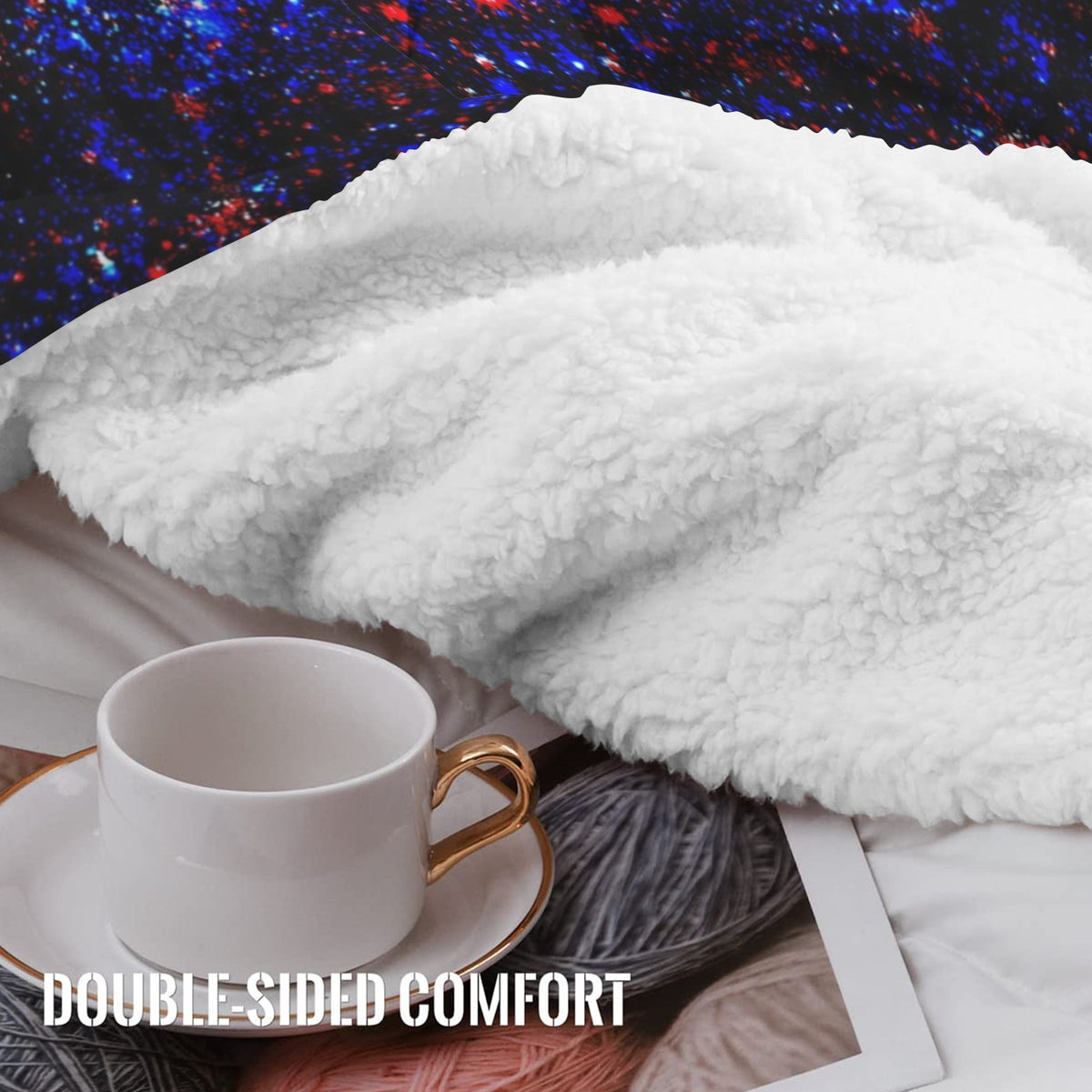 Katerina's Founder's Desires Sherpa Fleece Blanket 30" x 40" | Ships from USA