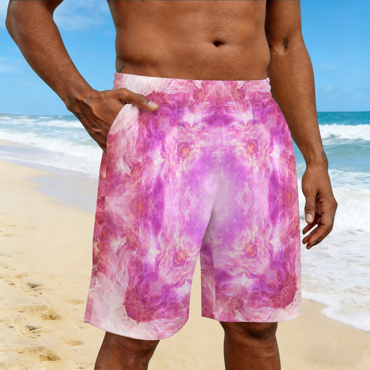 Katerina's Unconditional Desires Men's All Over Print Beach Shorts (Sets 26) | Ships from USA