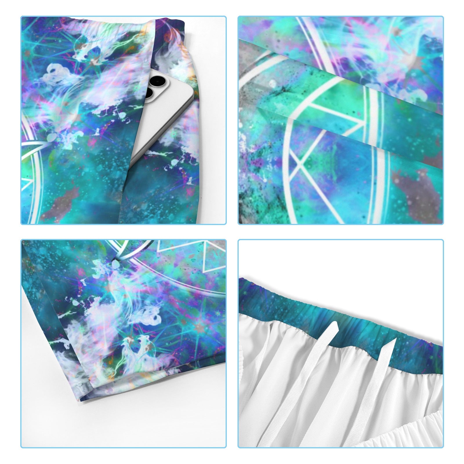 Katerina's Now & Forever Triple Goddess Meditations Men's All Over Print Beach Shorts (Sets 26) | Ships from USA