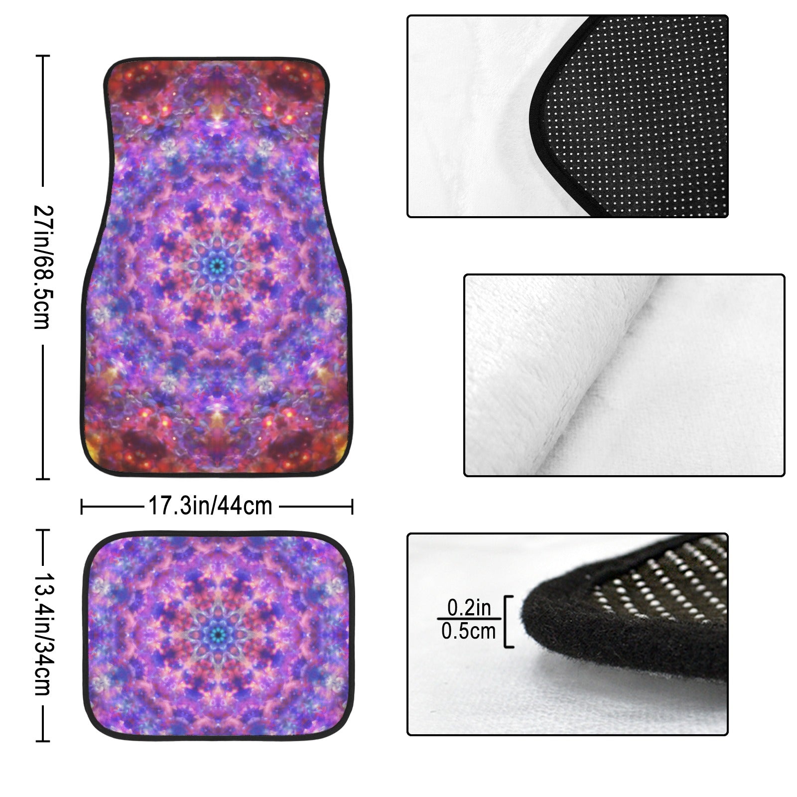 Katerina's Tears Desires 4-Piece Car Floor Mats （Customized Separately）| Ships from USA