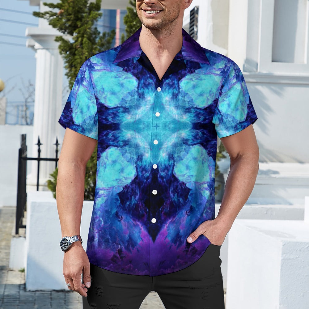 Amen Jin's Dragon's Gate Desires Cuban collar shirt