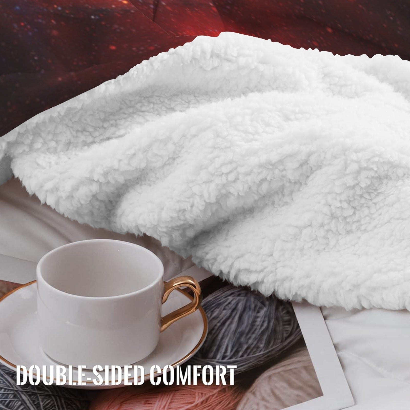 Katerina's Love and Hatred Desires Sherpa Fleece Blanket 30" x 40" | Ships from USA
