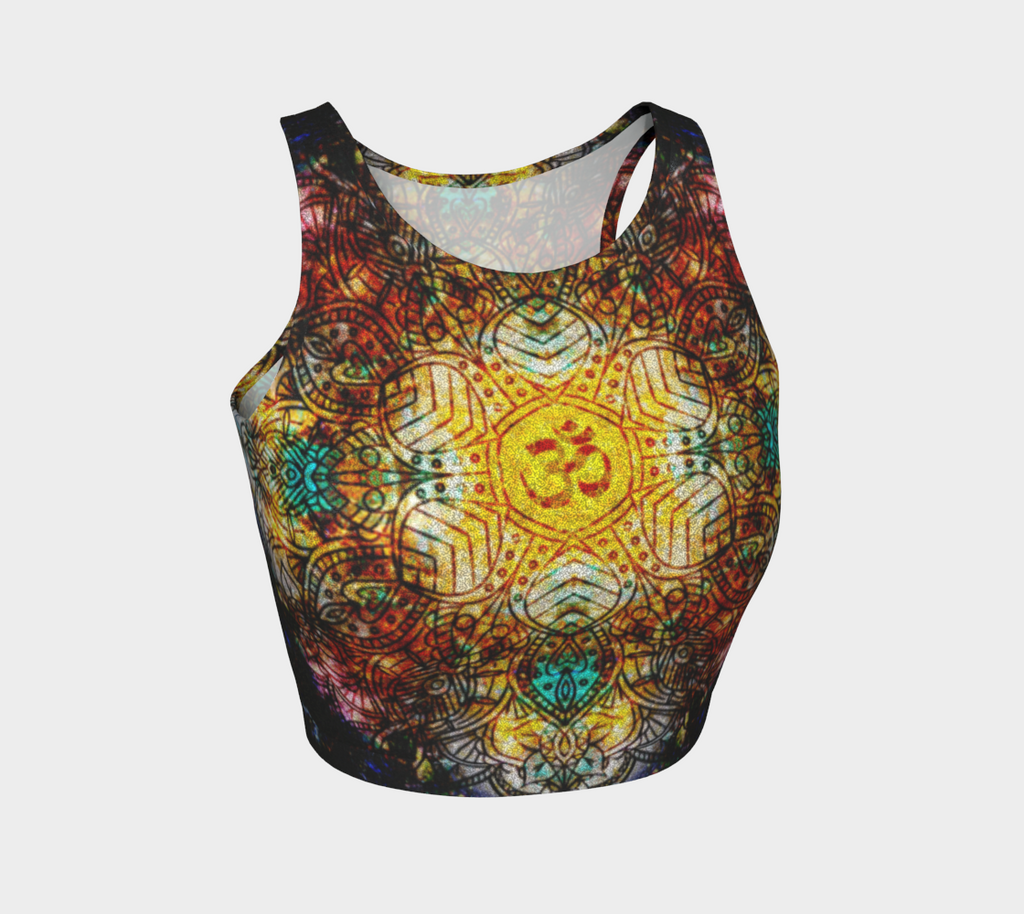 Amen Jin's Breathe Again Om Meditations Athletic Crop Top