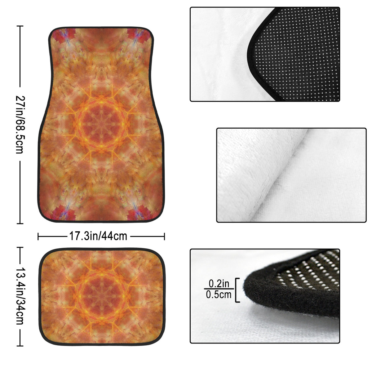 Katerina's Supernova Desires 4-Piece Car Floor Mats （Customized Separately）| Ships from USA