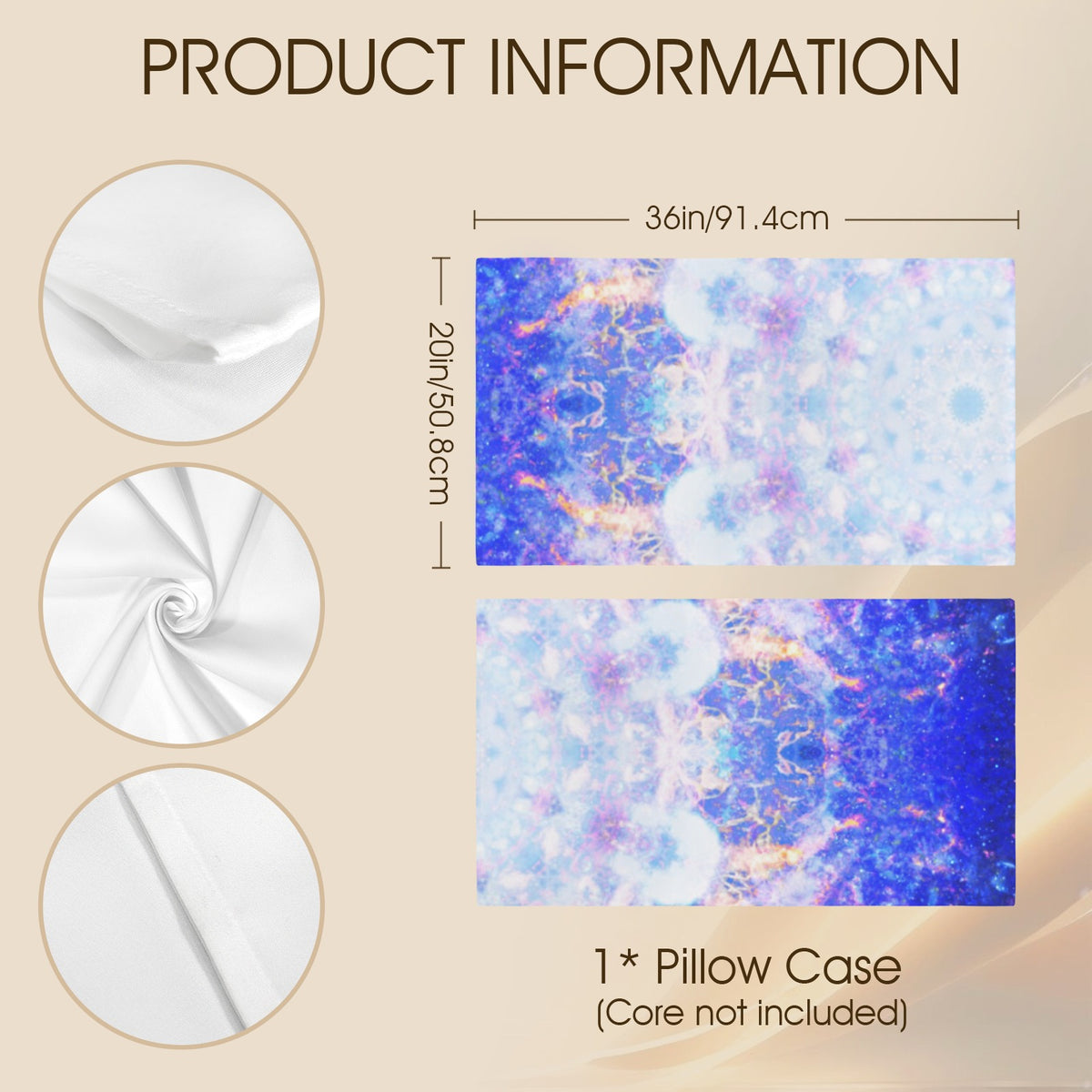 Amen Jin's Katerina's Afterall Desires Pillow Case 36" x 20"  | Ships from USA
