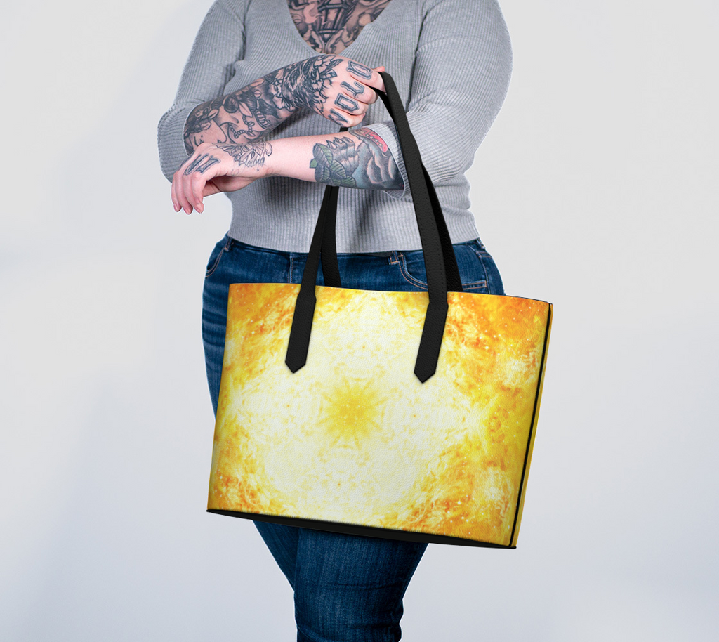 Katerina's Golden Desires Vegan Leather Tote Bag