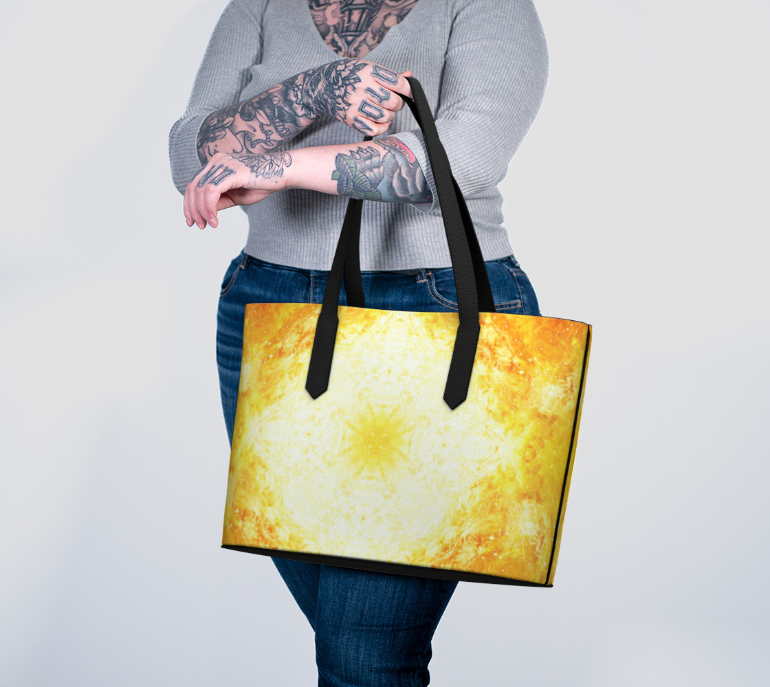 Katerina's Golden Desires Vegan Leather Tote Bag