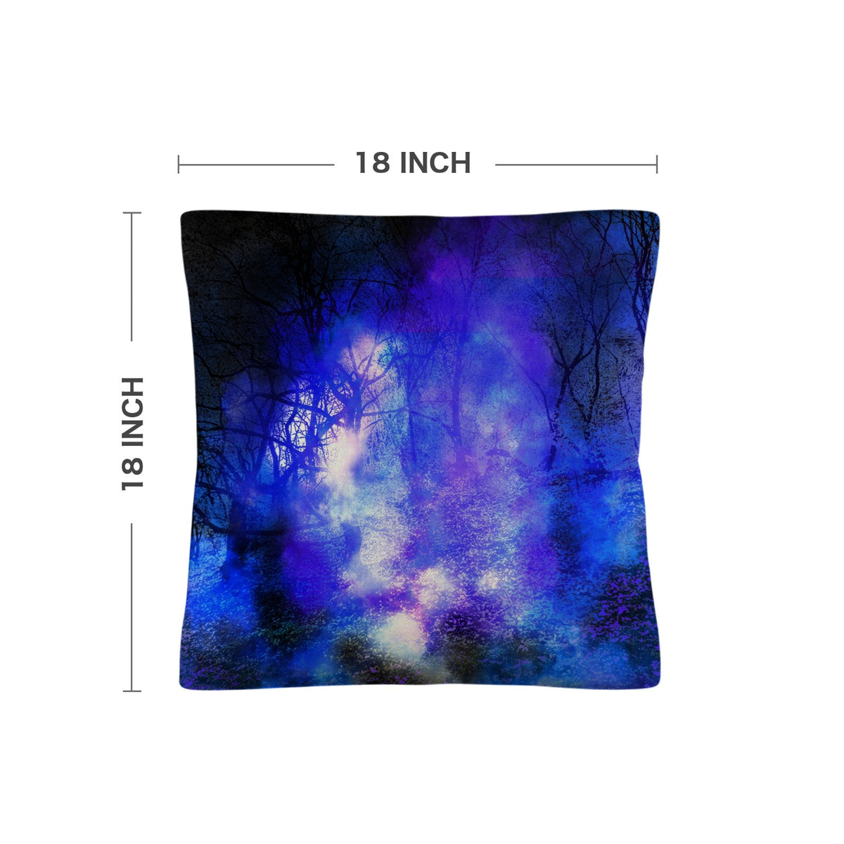 Katerina's Transylvanian Night Dreams Linen Throw Pillow 18" x 18" ( 1 Piece ) | Ships from USA