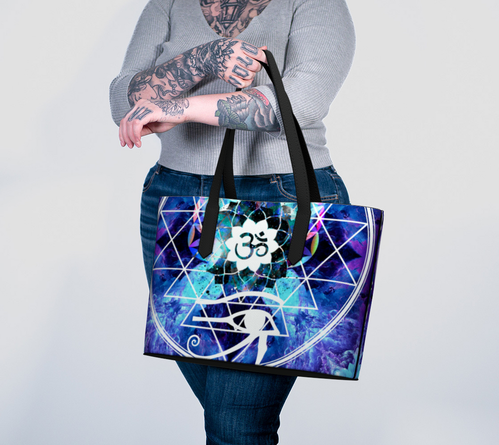 Amen Jin's Dragon's Gate Desires Fairy Om Meditations Vegan Leather Tote Bag