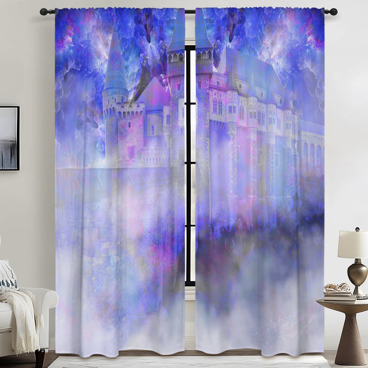 Katerina's I Will Come Again Translyvanian Desires Floor-To-Ceiling Curtain 52x84inch | Ships from USA