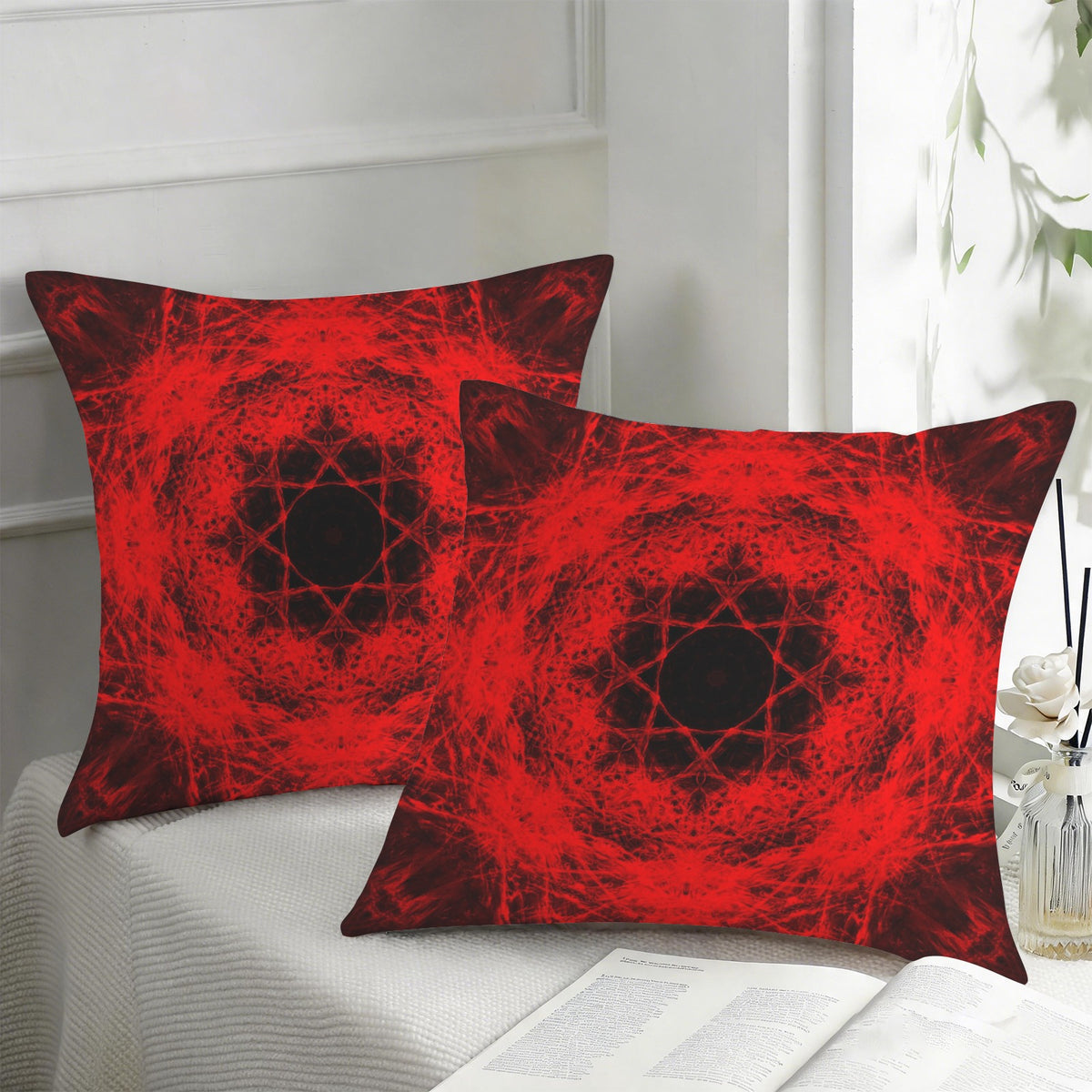 Katerina's Waiting for Hello Desires Custom Pillow Cases 18" x 18" (2-Pack) | Ships from USA