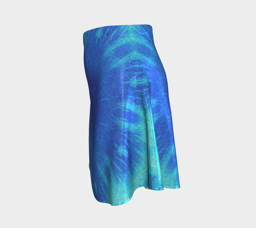 Amen Jin's Blue Fire Desires Flared Skirt