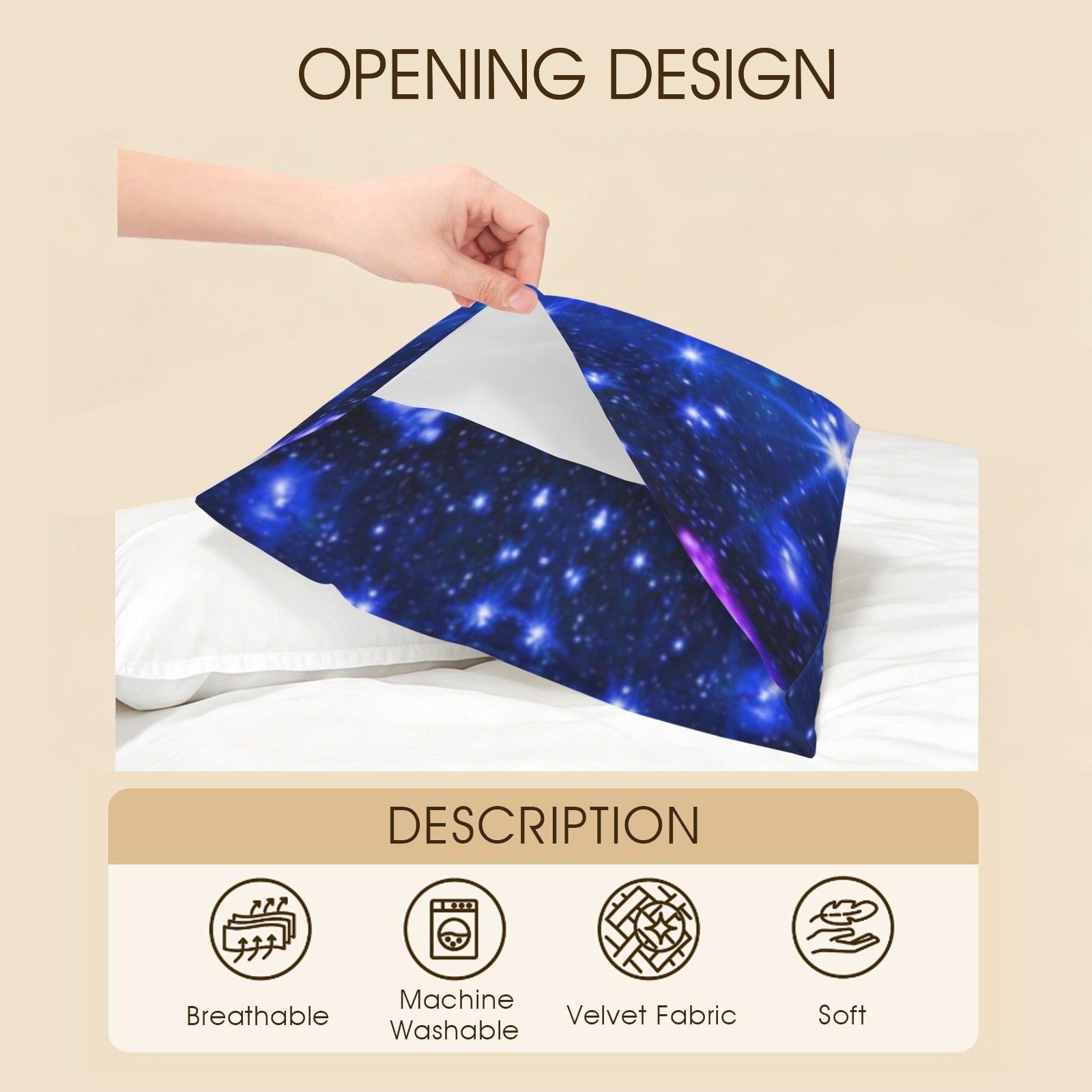 Amen Jin's Katerina's Eros & Psyche Magickal Awakening Meditations Pillow Case 36" x 20"  | Ships from USA