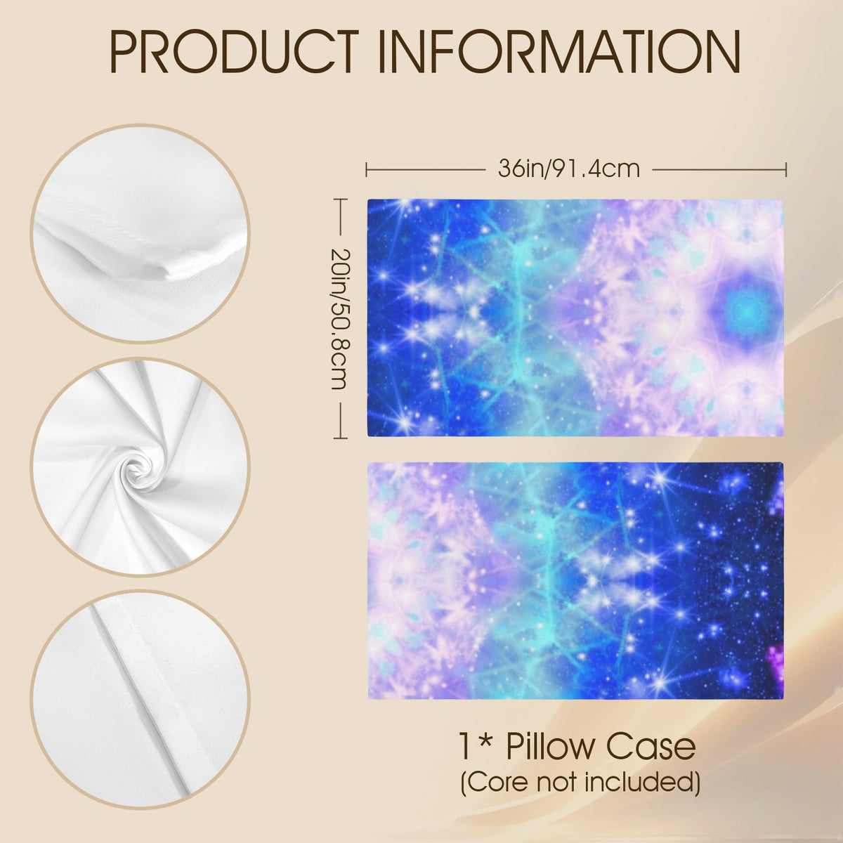 Amen Jin's Katerina's Eros & Psyche Desires Pillow Case 36" x 20"  | Ships from USA