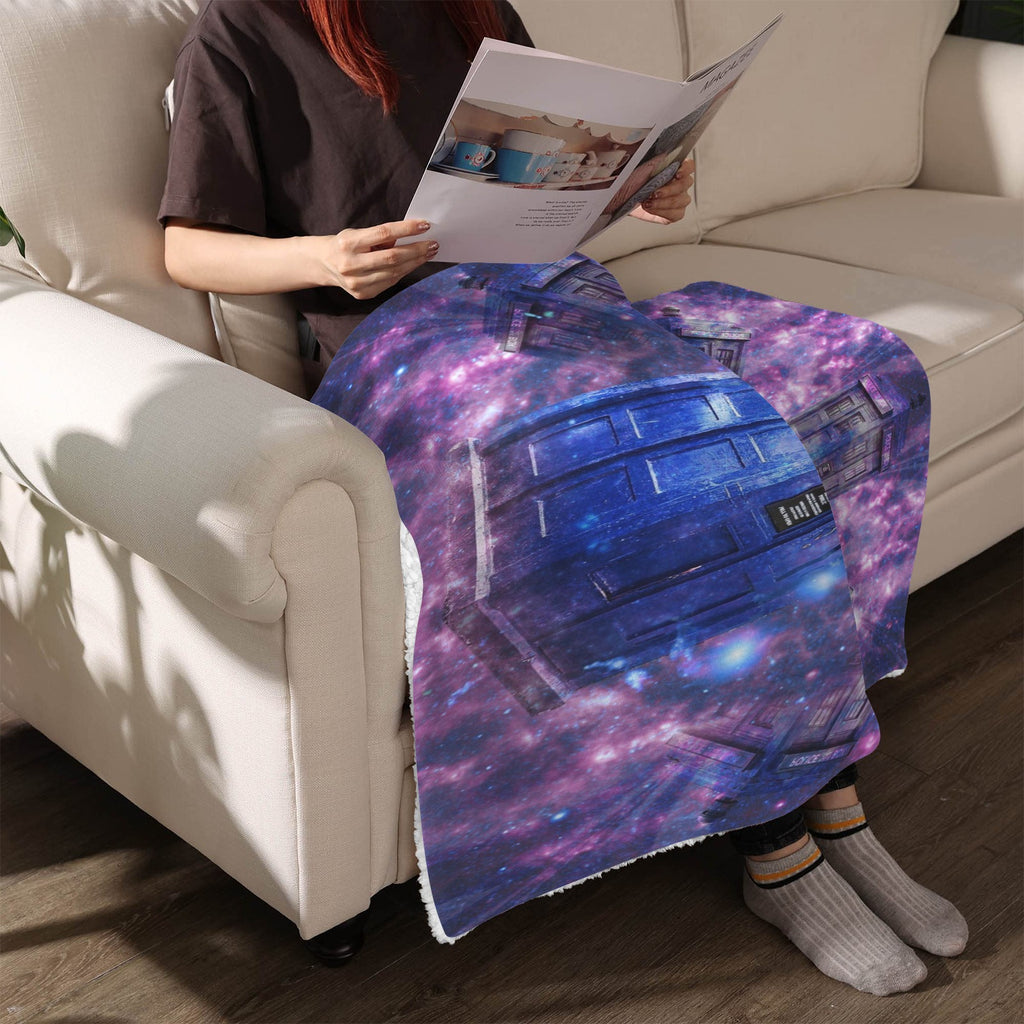 Katerina's Through Time & Space Doctor Desires Sherpa Fleece Blanket 30" x 40" | Ships from USA