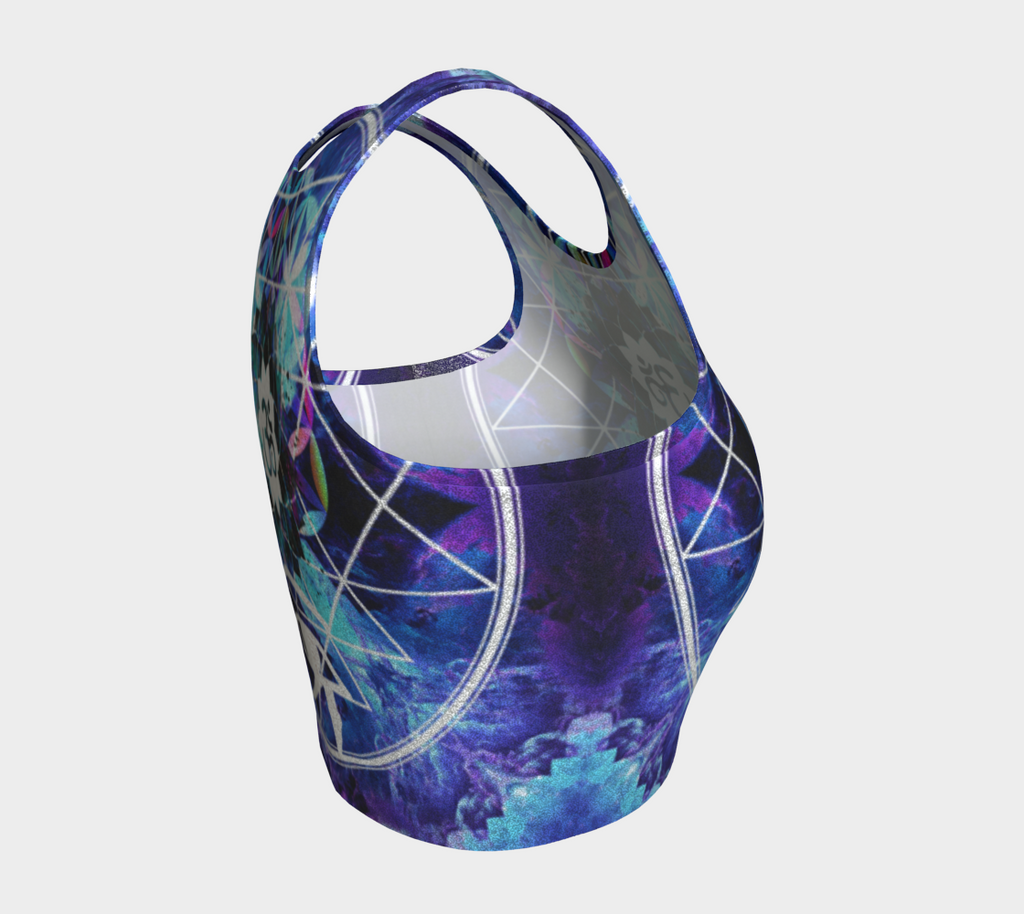 Amen Jin's Dragon's Gate Fairy Om Meditations Athletic Crop Top