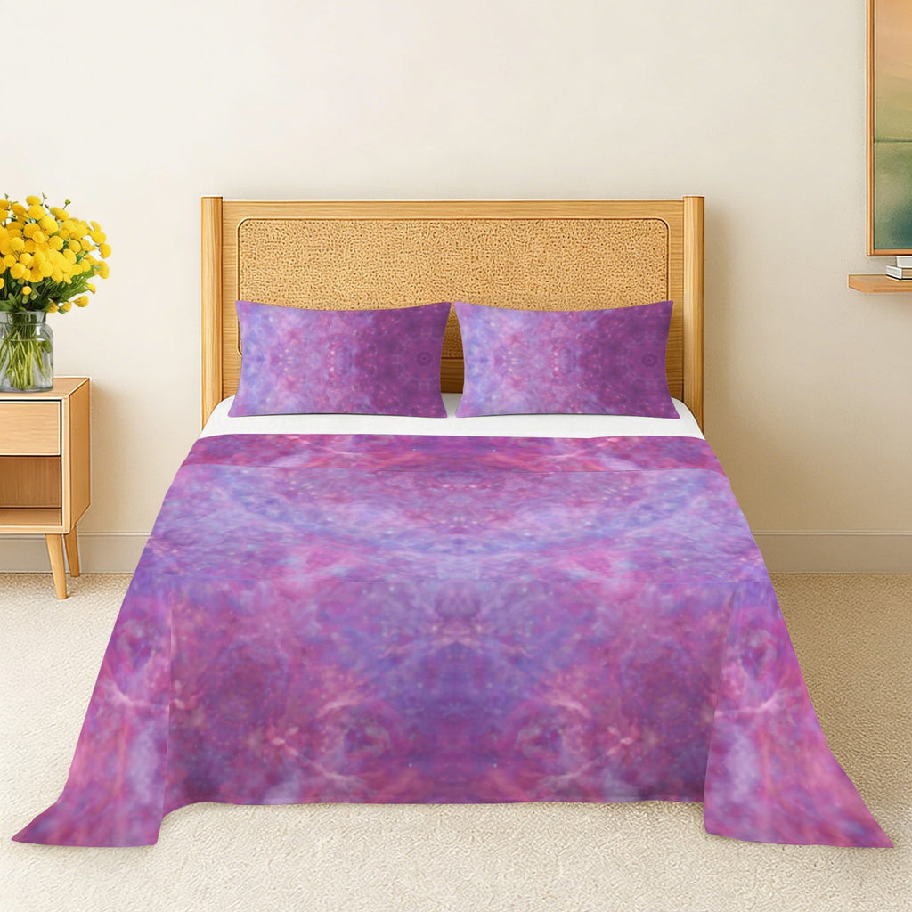 Katerina's Angelus Everlasting Desires 3-Piece Bedding Set (Bed Sheet + Pillowcases)  | Ships from USA
