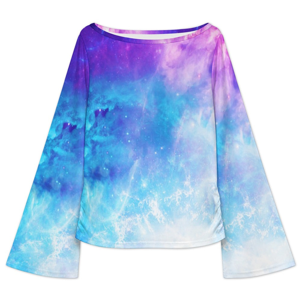 Creation's Heaven Dreams Women's Boat Neck Bell Sleeve T-shirt