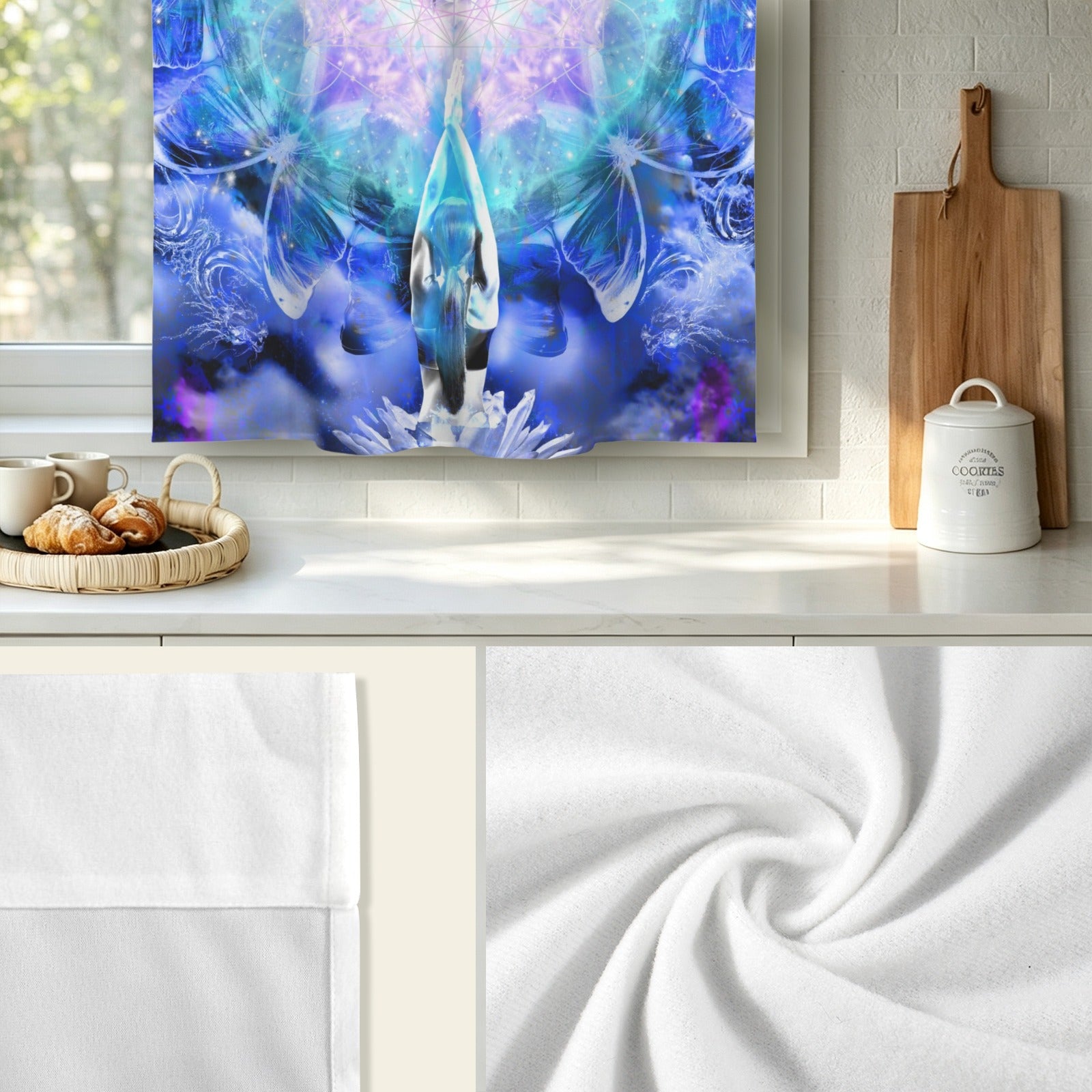 Amen Jin's Katerina's Eros & Psyche Metamorphosis Meditations Window Curtain 27.6" x 39.4" ( 1 Piece ) | Ships from USA