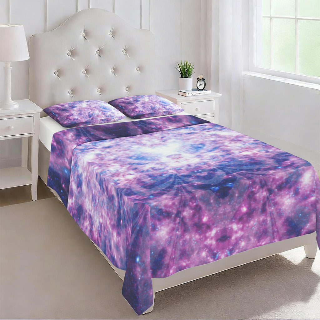 Katerina's Through Time & Space Desires 3-Piece Bedding Set (Bed Sheet + Pillowcases)  | Ships from USA