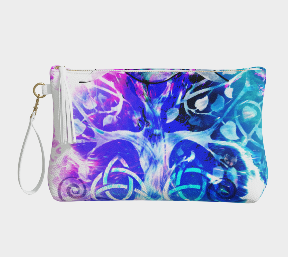 Creation's Desires Celtic Meditations Vegan Leather Makeup Bag