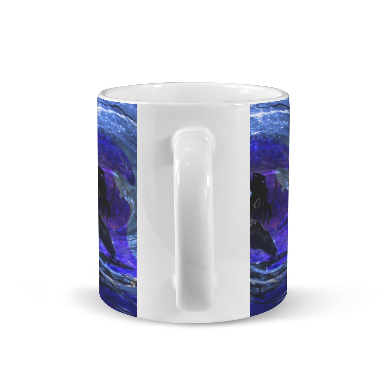 Katerina's Dragon's Eye Koi Desires Custom White Mug(11OZ)(Set of 2) | Ships from USA