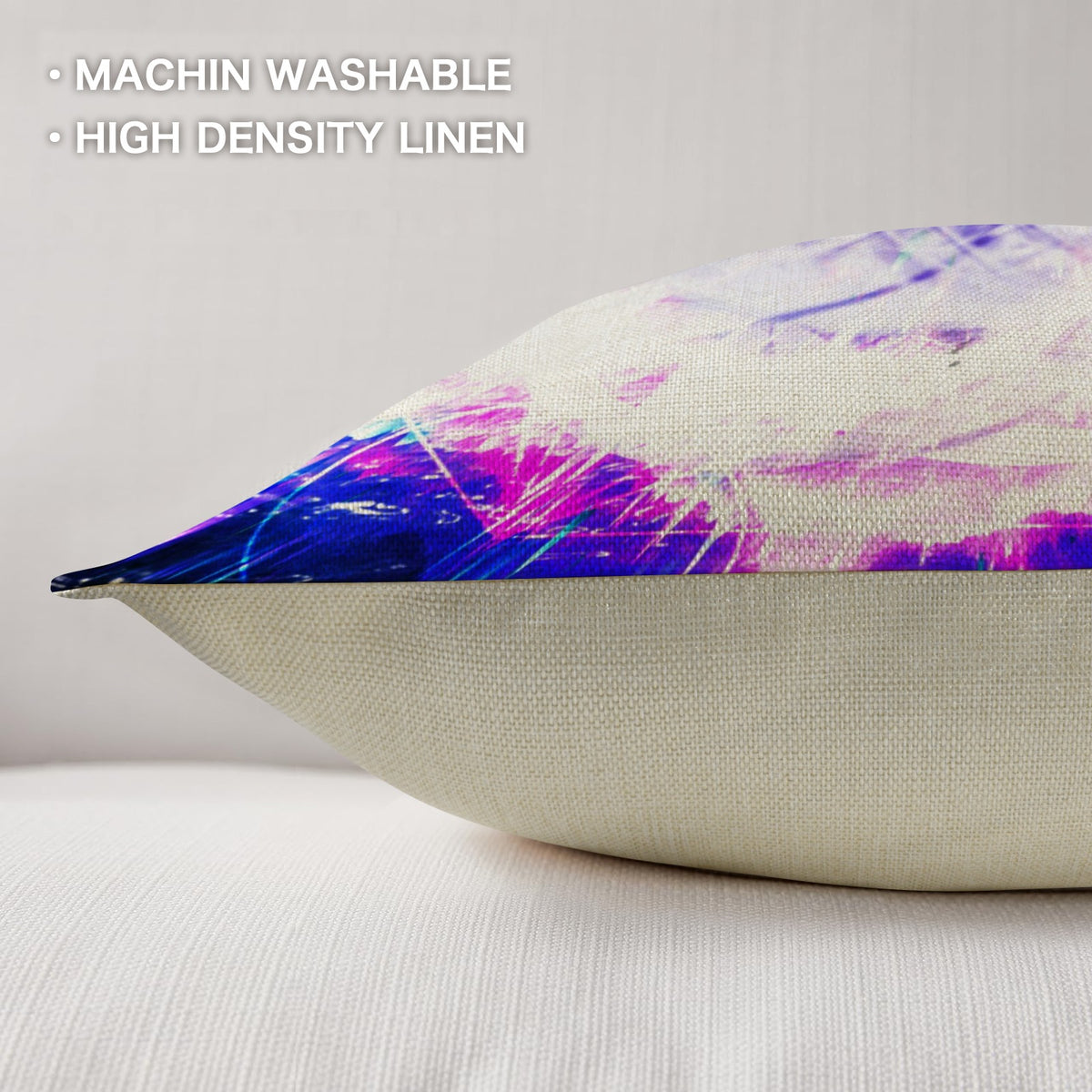 Creation's Koi Meditations Linen Throw Pillow 18" x 18" ( 1 Piece ) | Ships from USA
