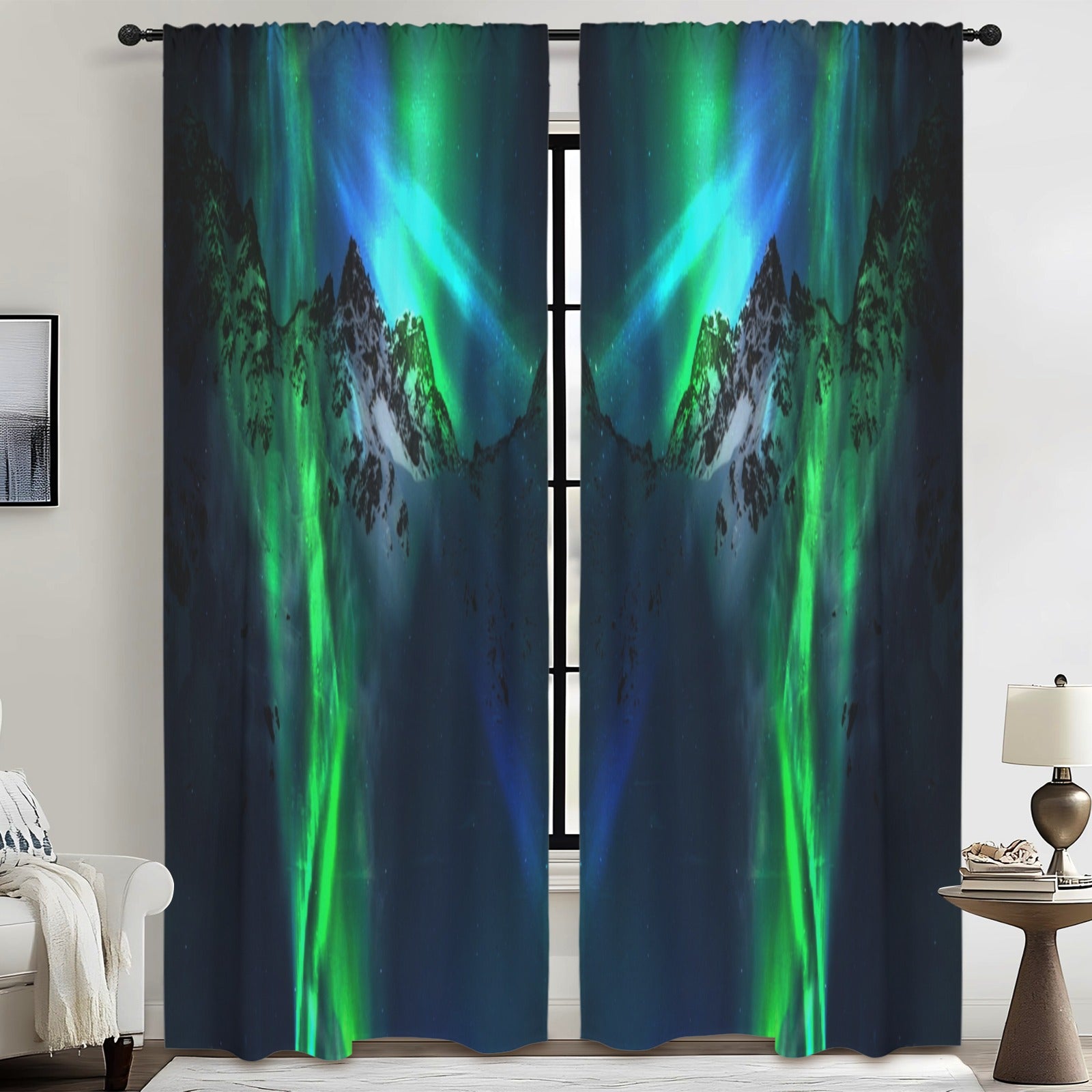 Song of the Mountain Dreams Floor-To-Ceiling Curtain 52x84inch | Ships from USA