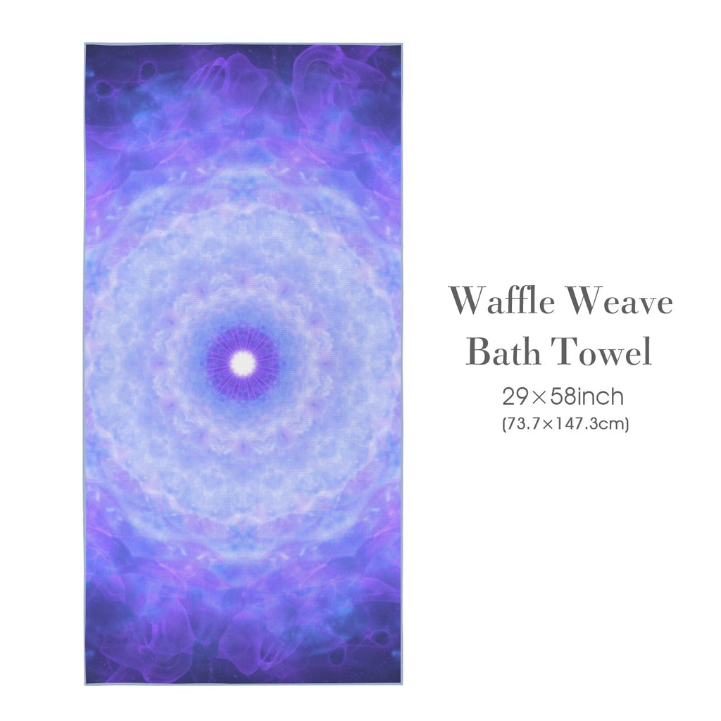 Katerina's Dragon Heart Desires Waffle Weave Bath Towel 29" x 58" | Ships from USA