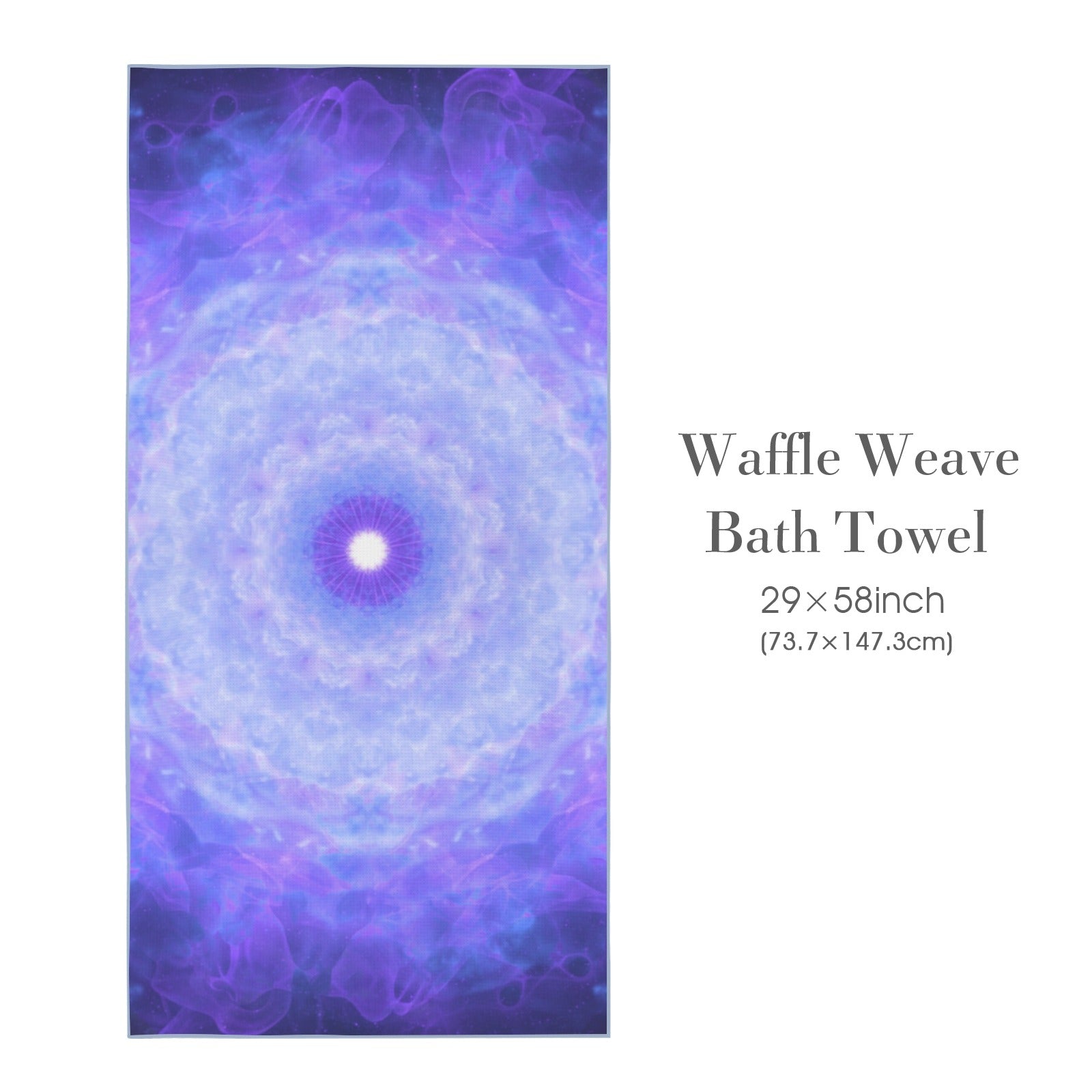 Katerina's Dragon Heart Desires Waffle Weave Bath Towel 29" x 58" | Ships from USA