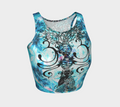 Amen Jin's all the White Horses Buddha Meditations Athletic Crop Top