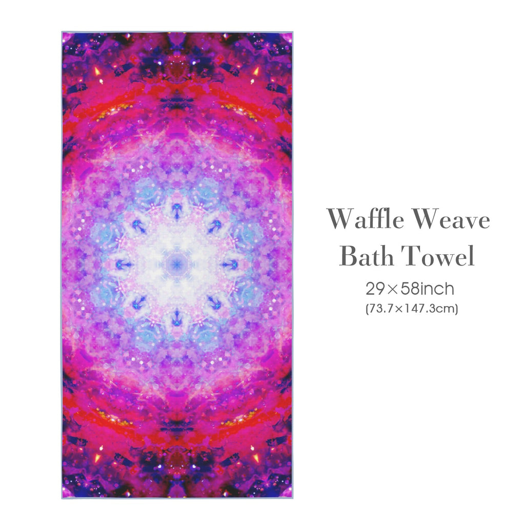 Katerina's Citadel Desires Waffle Weave Bath Towel 29" x 58" | Ships from USA
