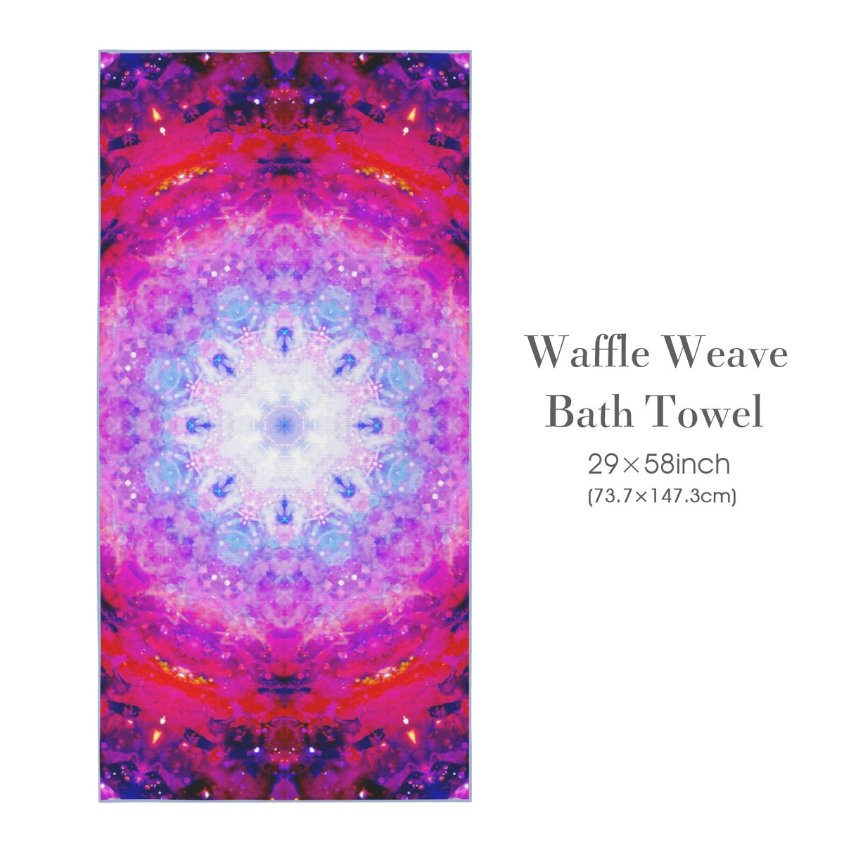 Katerina's Citadel Desires Waffle Weave Bath Towel 29" x 58" | Ships from USA