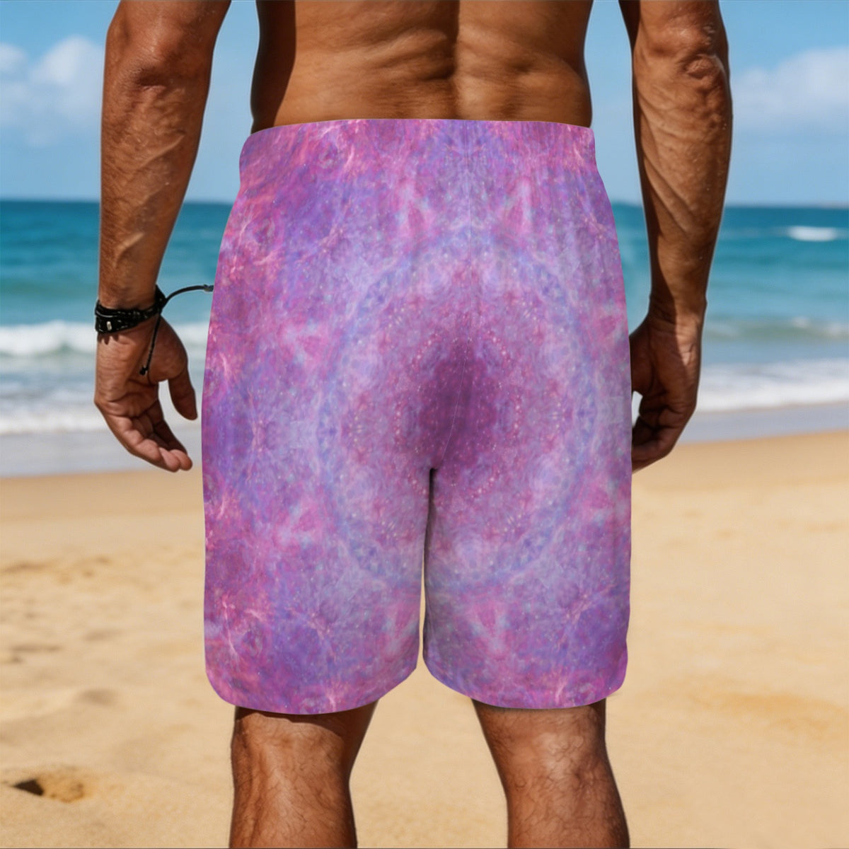 Katerina's Angelus Everlasting Desires Men's All Over Print Beach Shorts (Sets 26) | Ships from USA