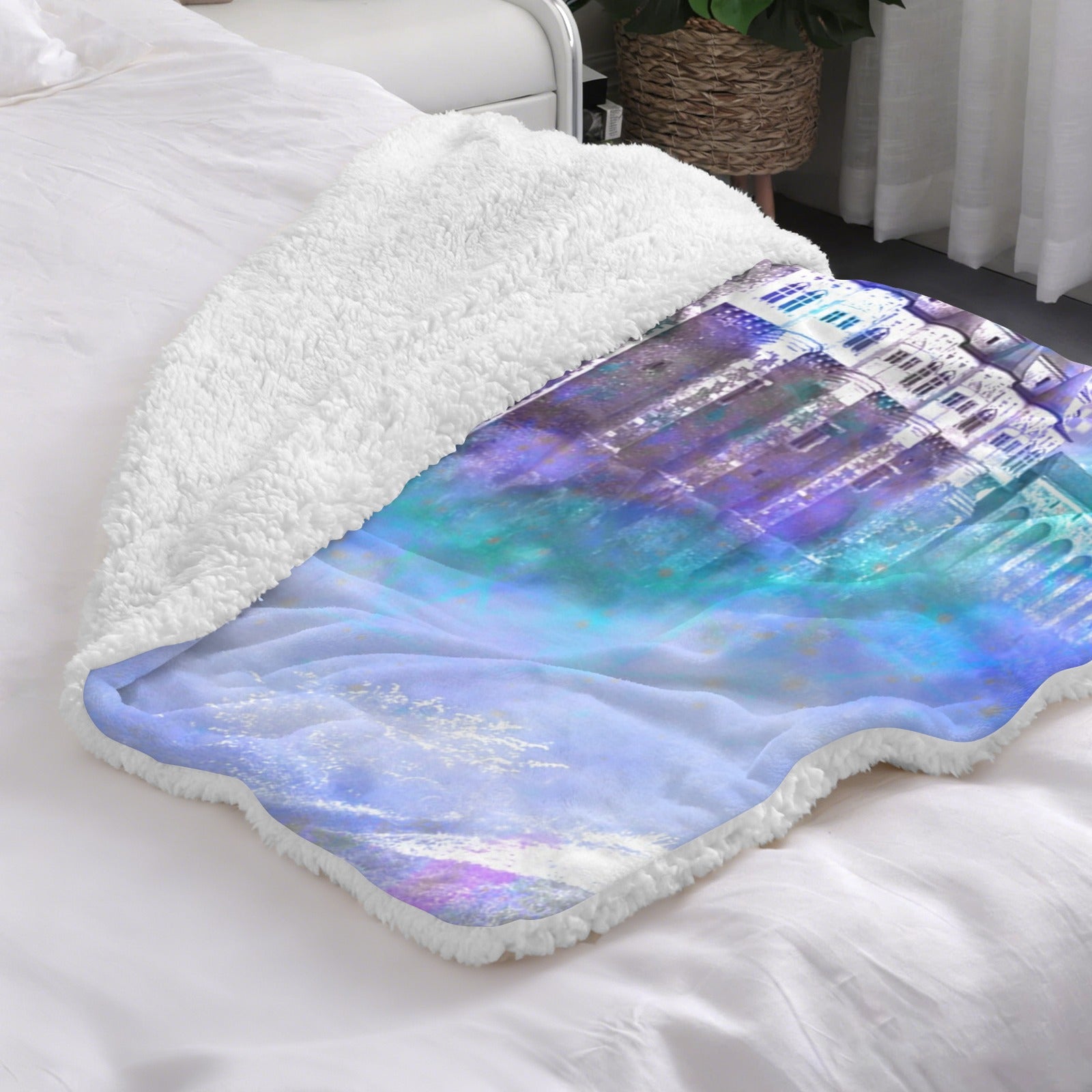 Amen Jin's Katerina's Eros & Psyche Dracularian Meditations Sherpa Fleece Blanket 30" x 40" | Ships from USA